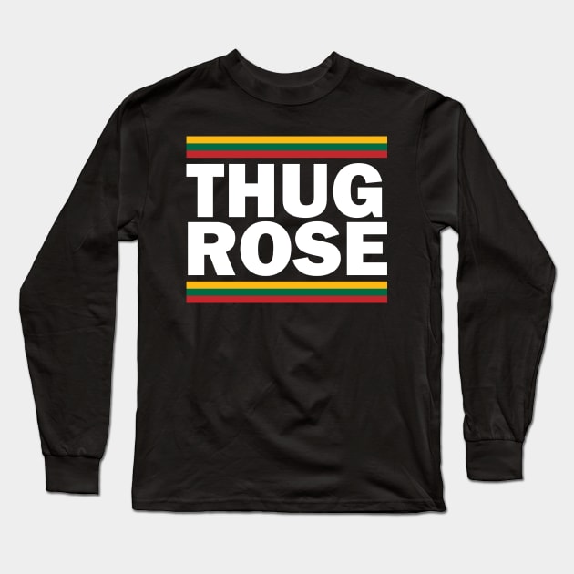 THUG ROSE Long Sleeve T-Shirt by dajabal